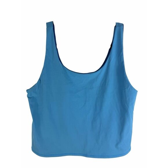 Lilly Pulitzer blue reversible tank top- size L - Picture 4 of 7